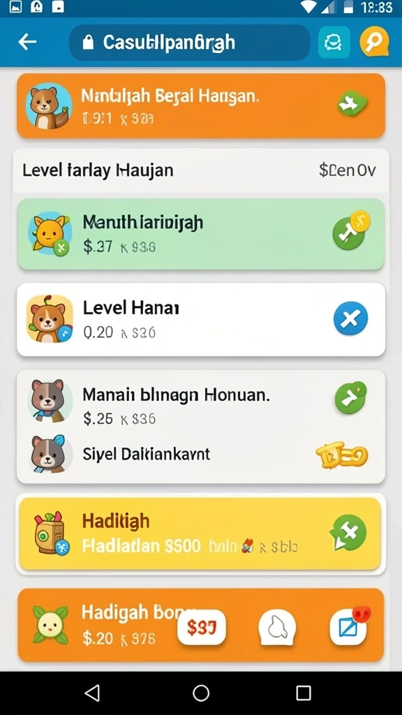f200m - Screenshot menampilkan level baru yang menantang.